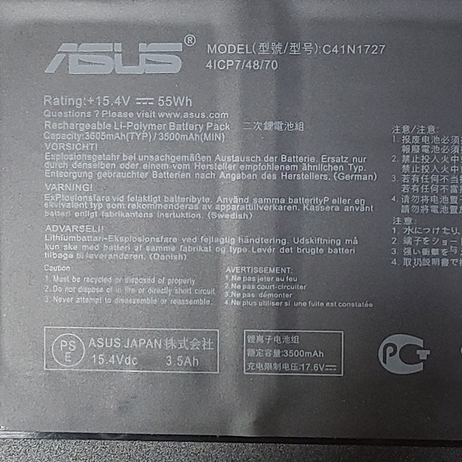 C41N1727 battery For Asus Zephyrus M GM501G GM501GM GM501GS