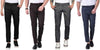 Regular Fit Men Black, Brown, Grey, Dark Blue Polycotton Trousers