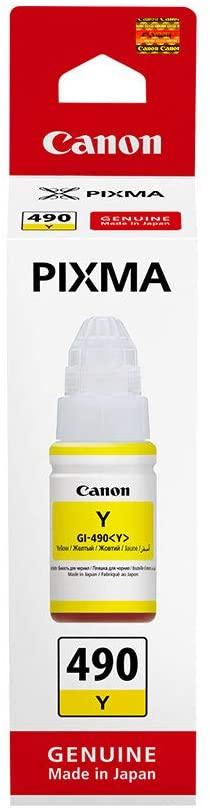 Canon GI-490 Original 1400 Ink Cartridge 0666C001AA - Yellow